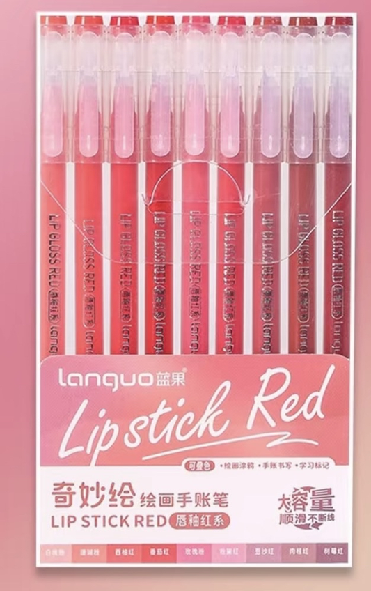 Languo Gel Pen - Lipstick Red (LG-D0566)