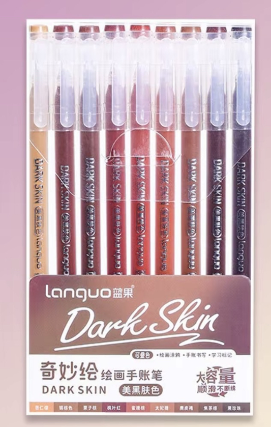Languo Gel Pen - Dark Skin (LG-D0572)