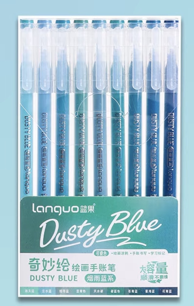 Languo Gel Pen - Dusty Blue (LG-D0573)