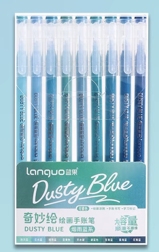 Languo Gel Pen - Dusty Blue (LG-D0573)