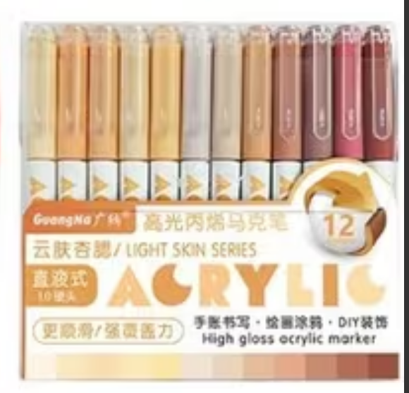 Guangna High gloss acrylic marker - Light Skin Series